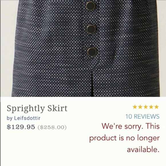 Bow polka dot tweed Skirt from Anthropologie - Picture 6 of 6